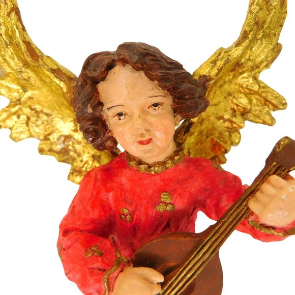 3 Vintage Musical Angel Figurines 5.5" - Picture 7 of 11